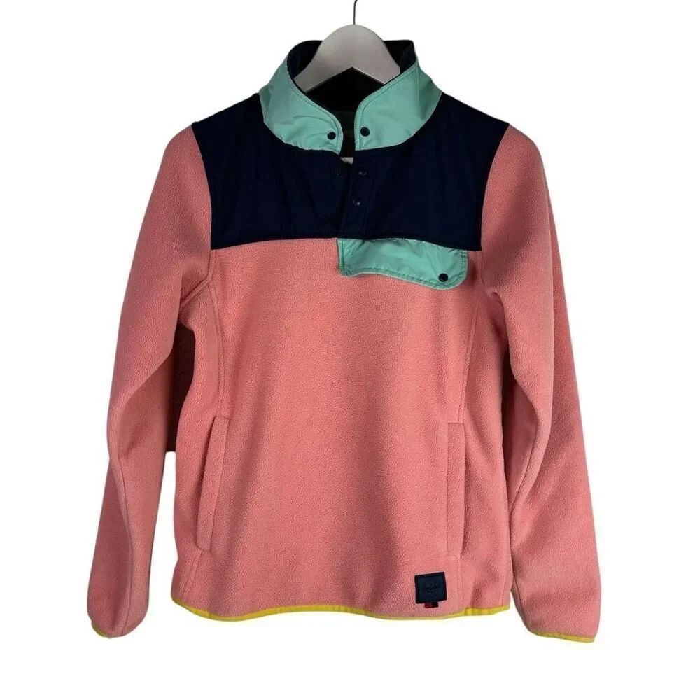 Herschel Supply Fleece Pull Over size Small Salmon